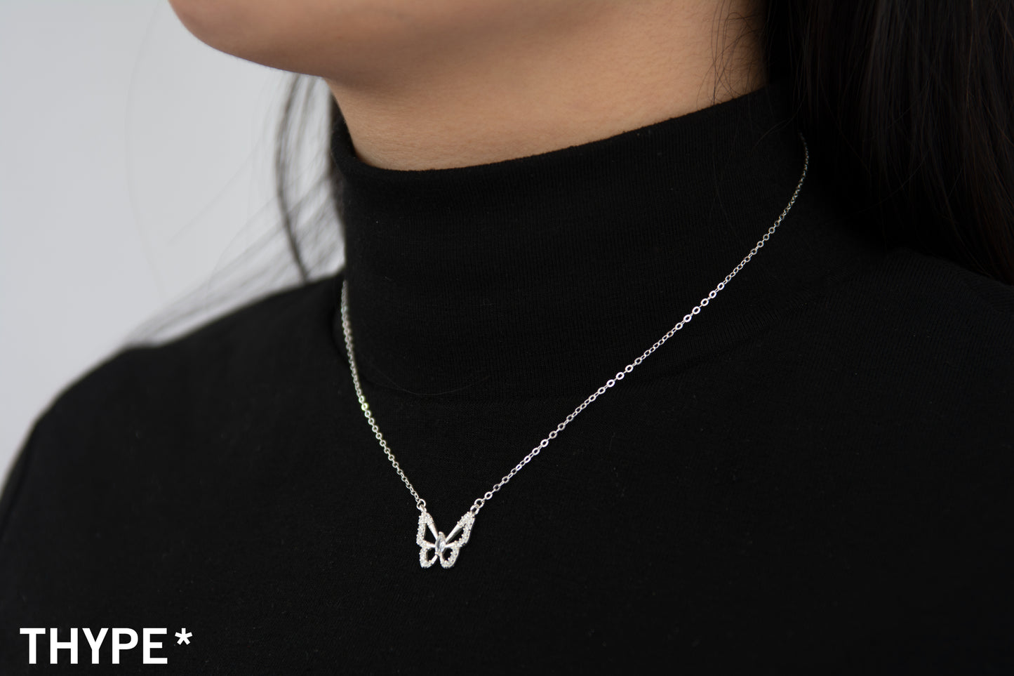 Butterfly - Silver - Necklace