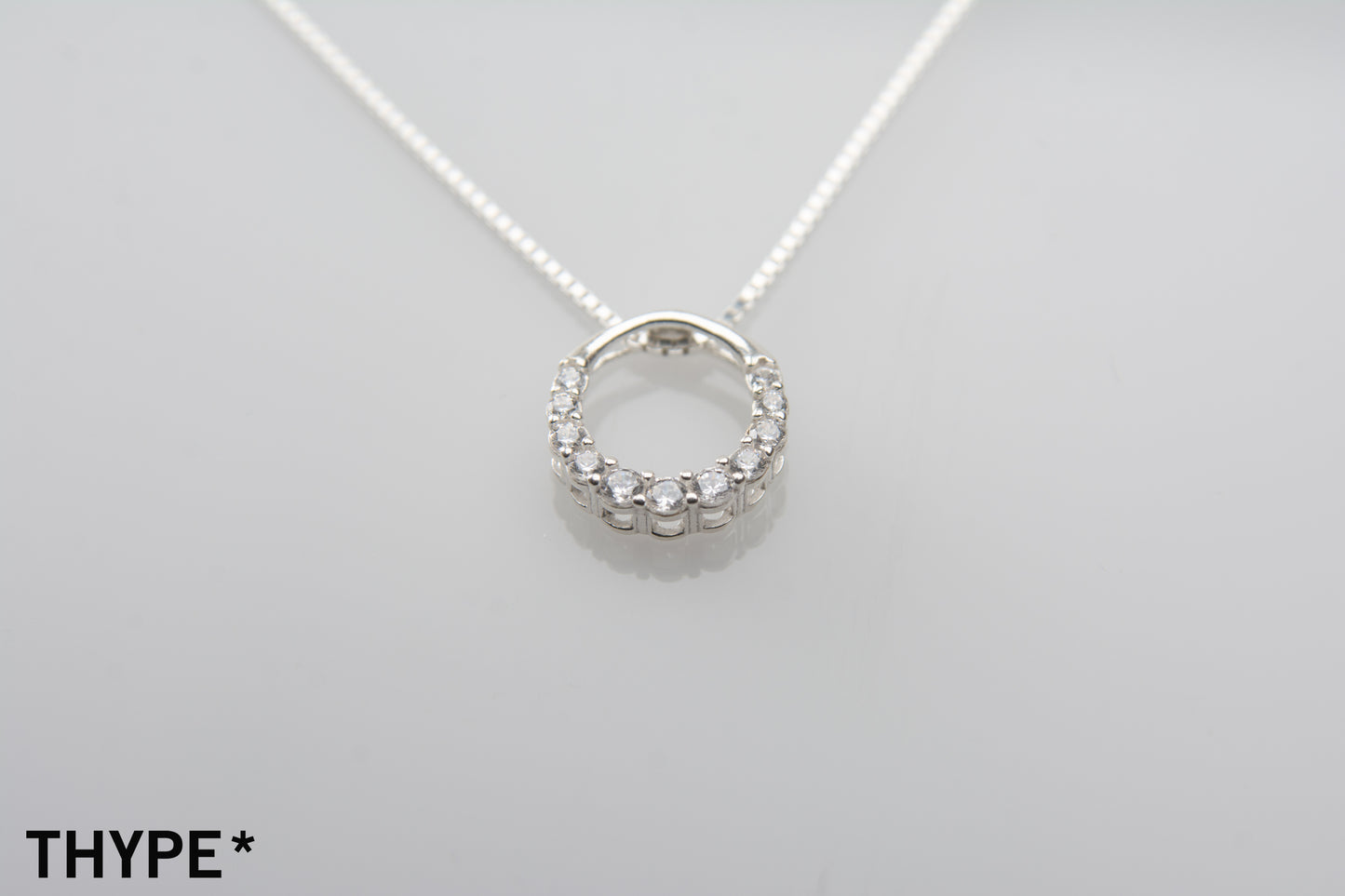 Circle O - Silver - Boxchain  Necklace