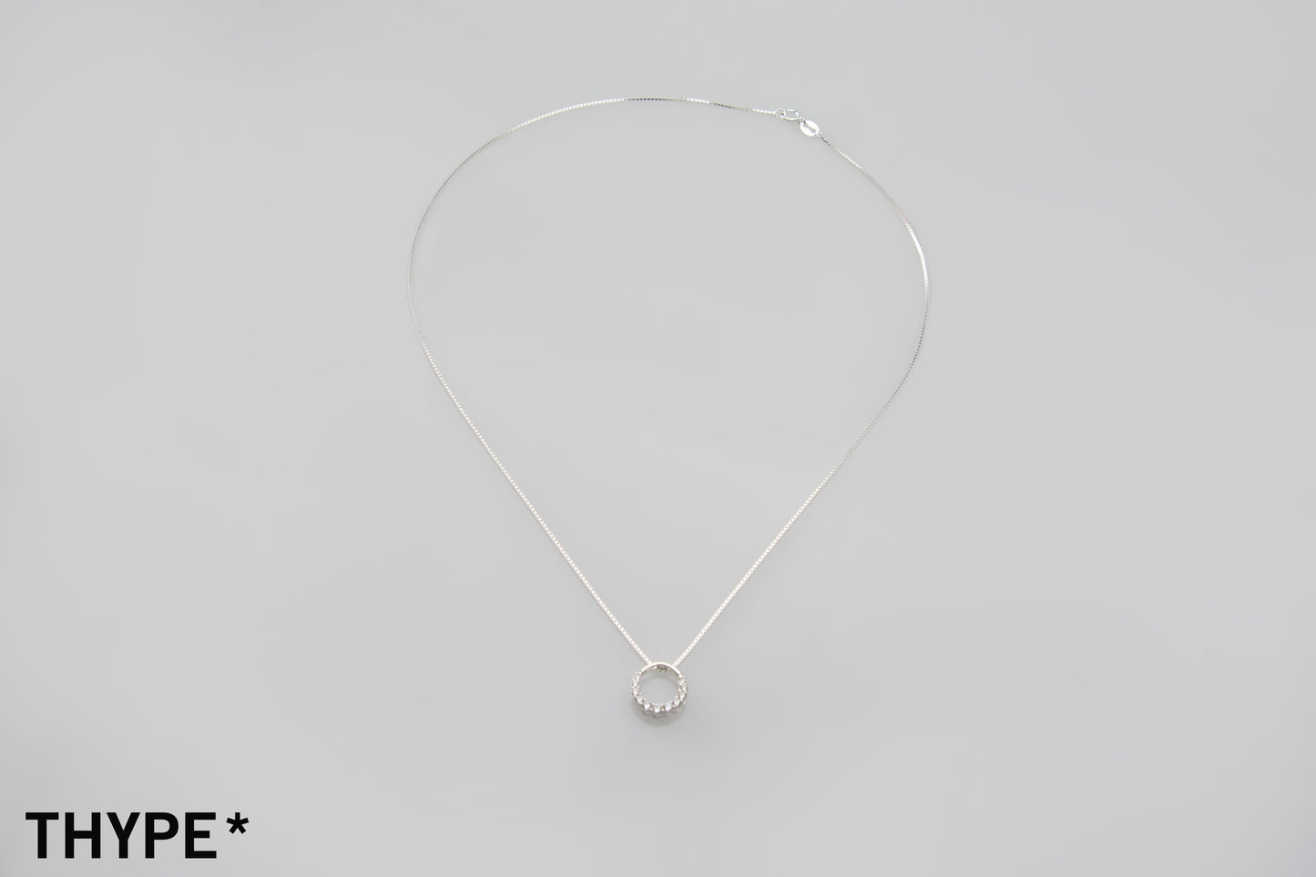 Circle O - Silver - Boxchain  Necklace