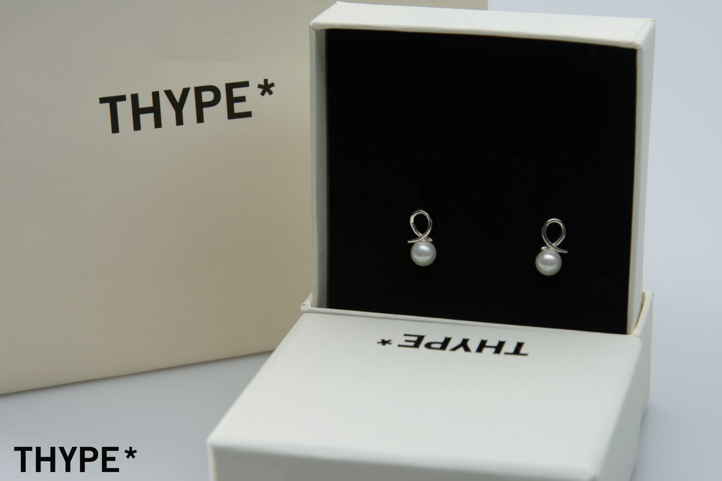 Pearl Tail - Silver - Stud Earrings