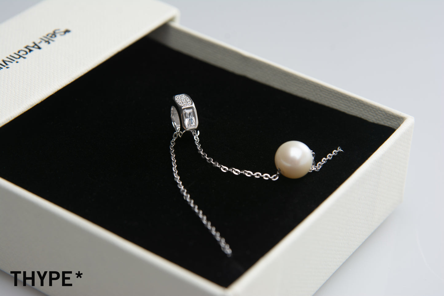 Nut Pearl - 18K White Gold Vermeil Necklace - Original Design