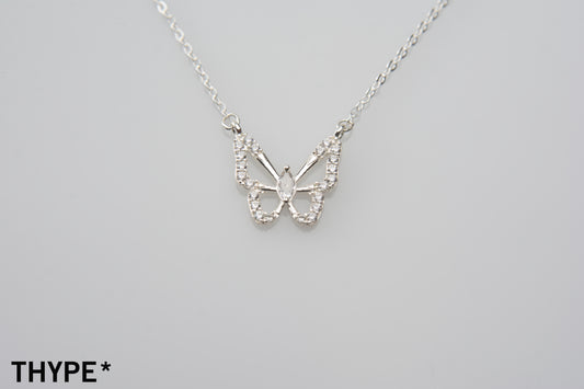 Butterfly - Silver - Necklace