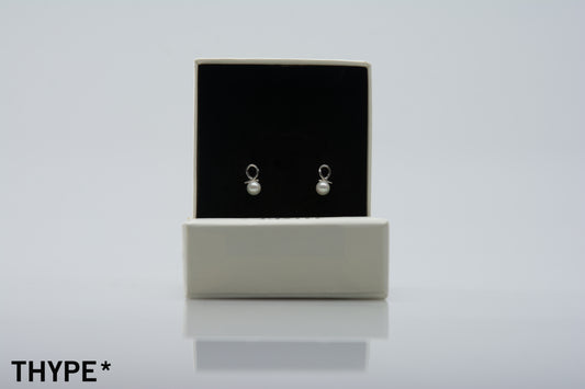 Pearl Tail - Silver - Stud Earrings