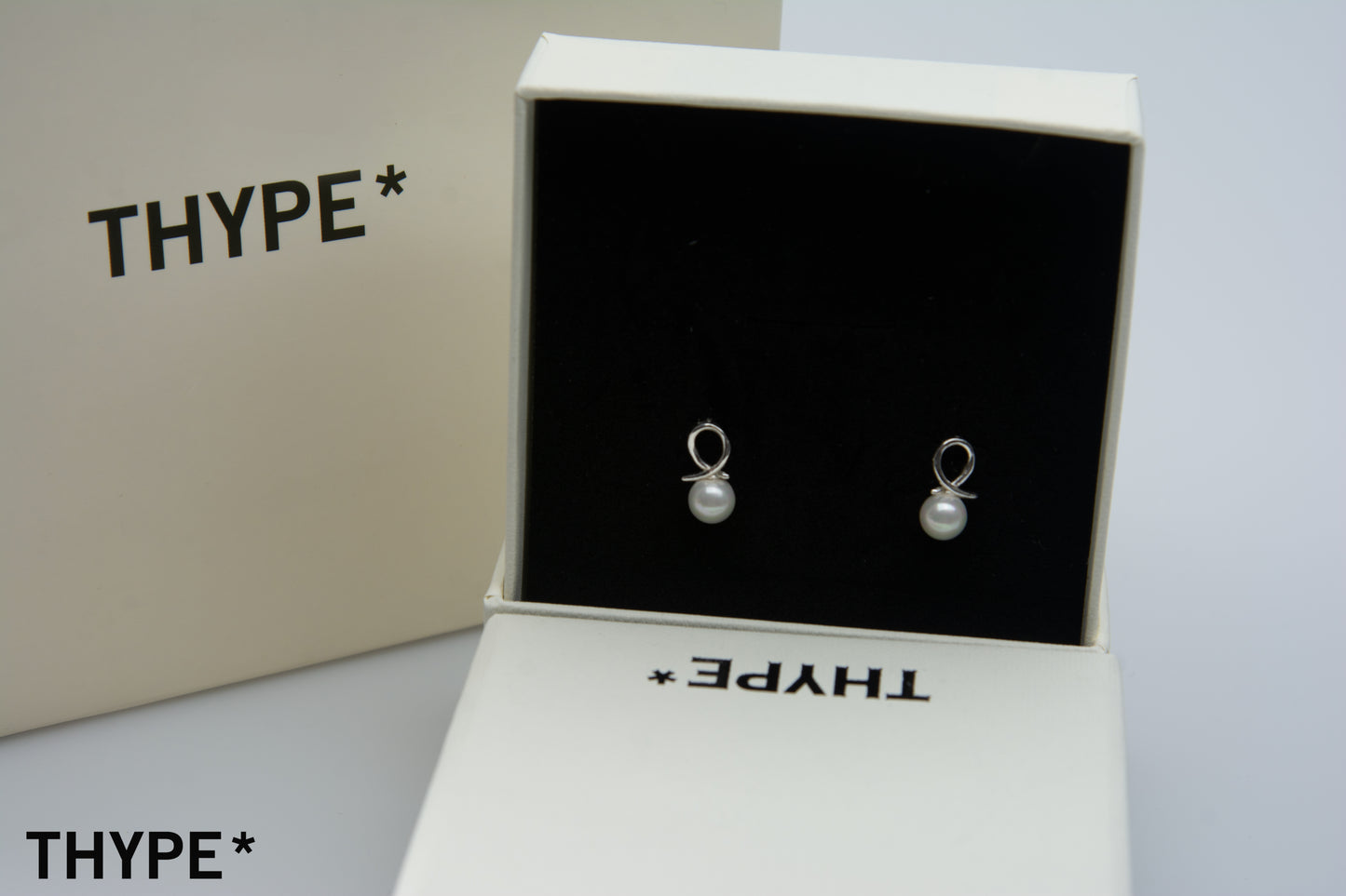 Pearl Tail - Silver - Stud Earrings