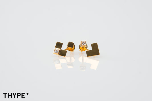 Puzzle Pull - 18K Gold Vermeil - Earrings - Original Design