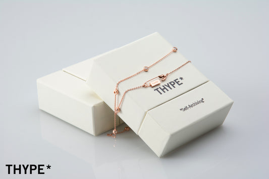 Safety Pin - 18K Rose Gold Vermeil - Necklace - Original Design