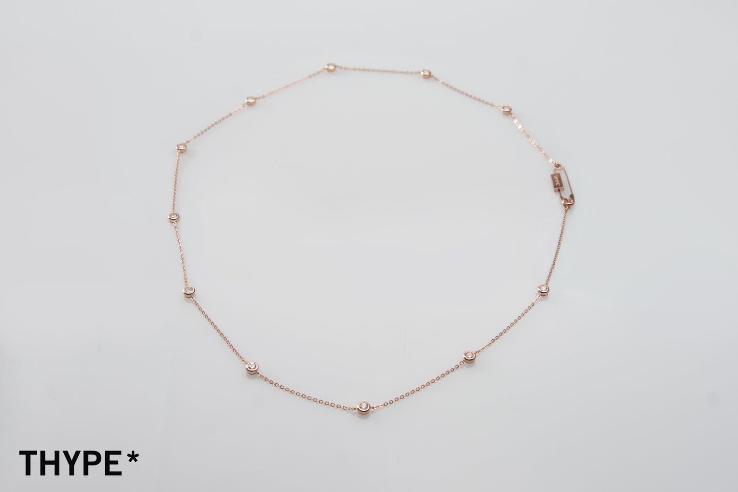 Safety Pin - 18K Rose Gold Vermeil - Necklace - Original Design