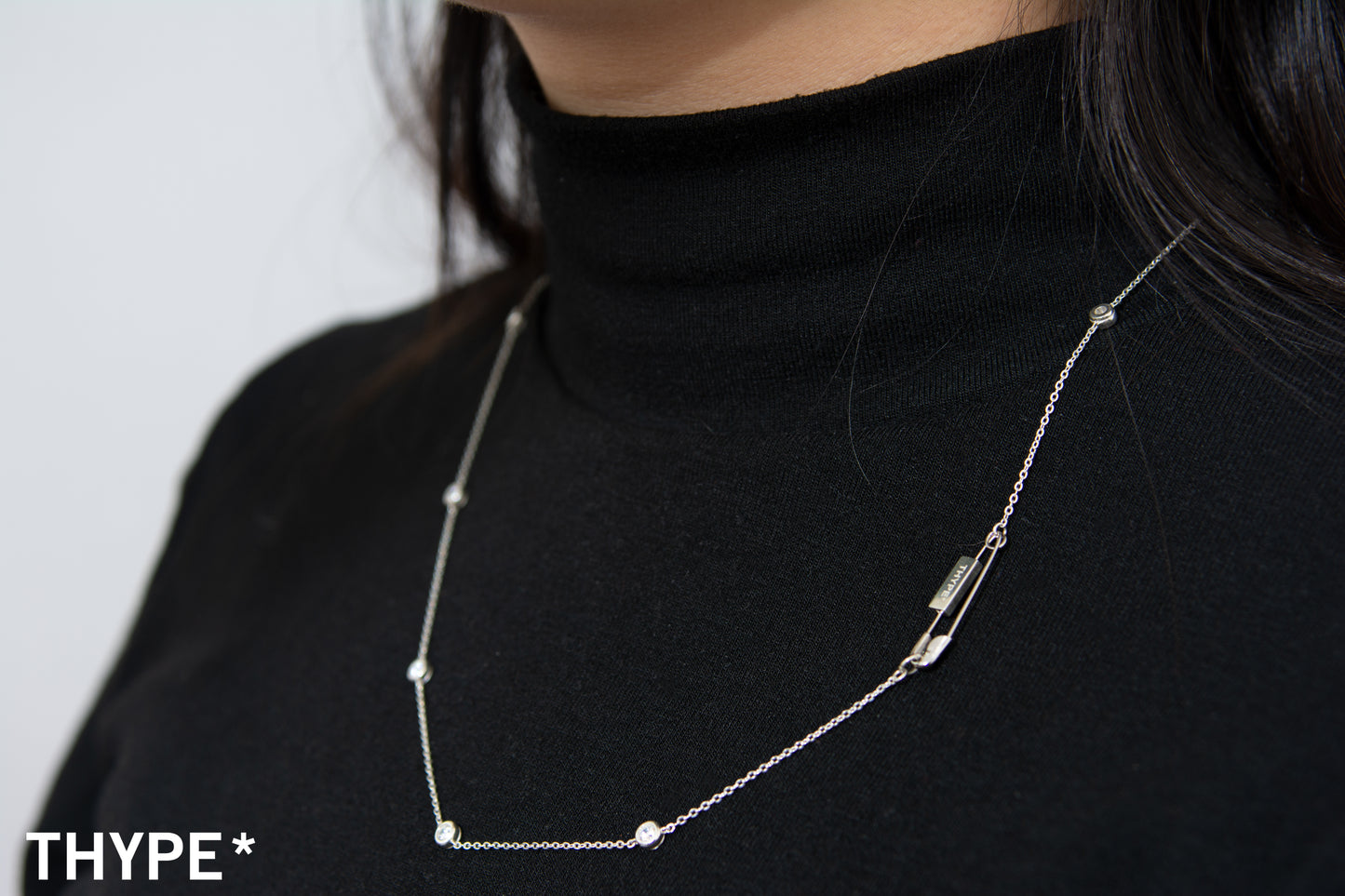 Safety Pin - Silver Necklace - Original Design