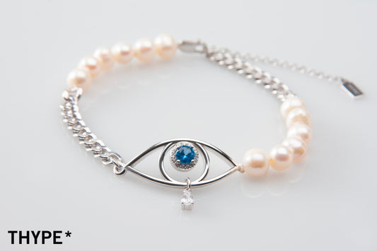 Iris - 18K White Gold Vermeil - Bracelet - Original Design