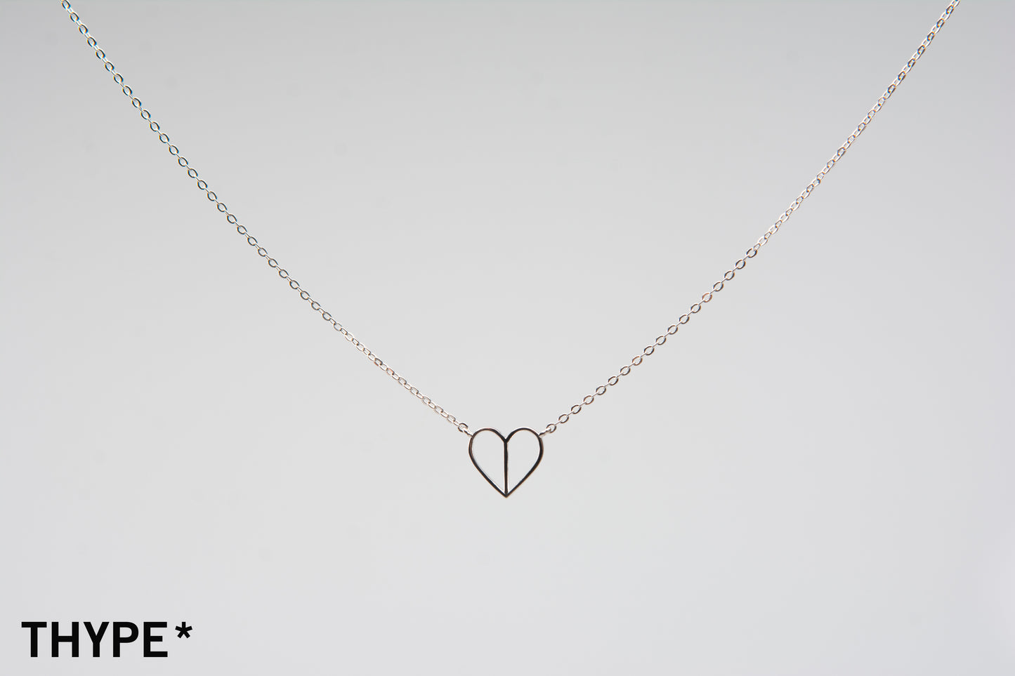 Empty Heart - Silver Necklace - Original Design