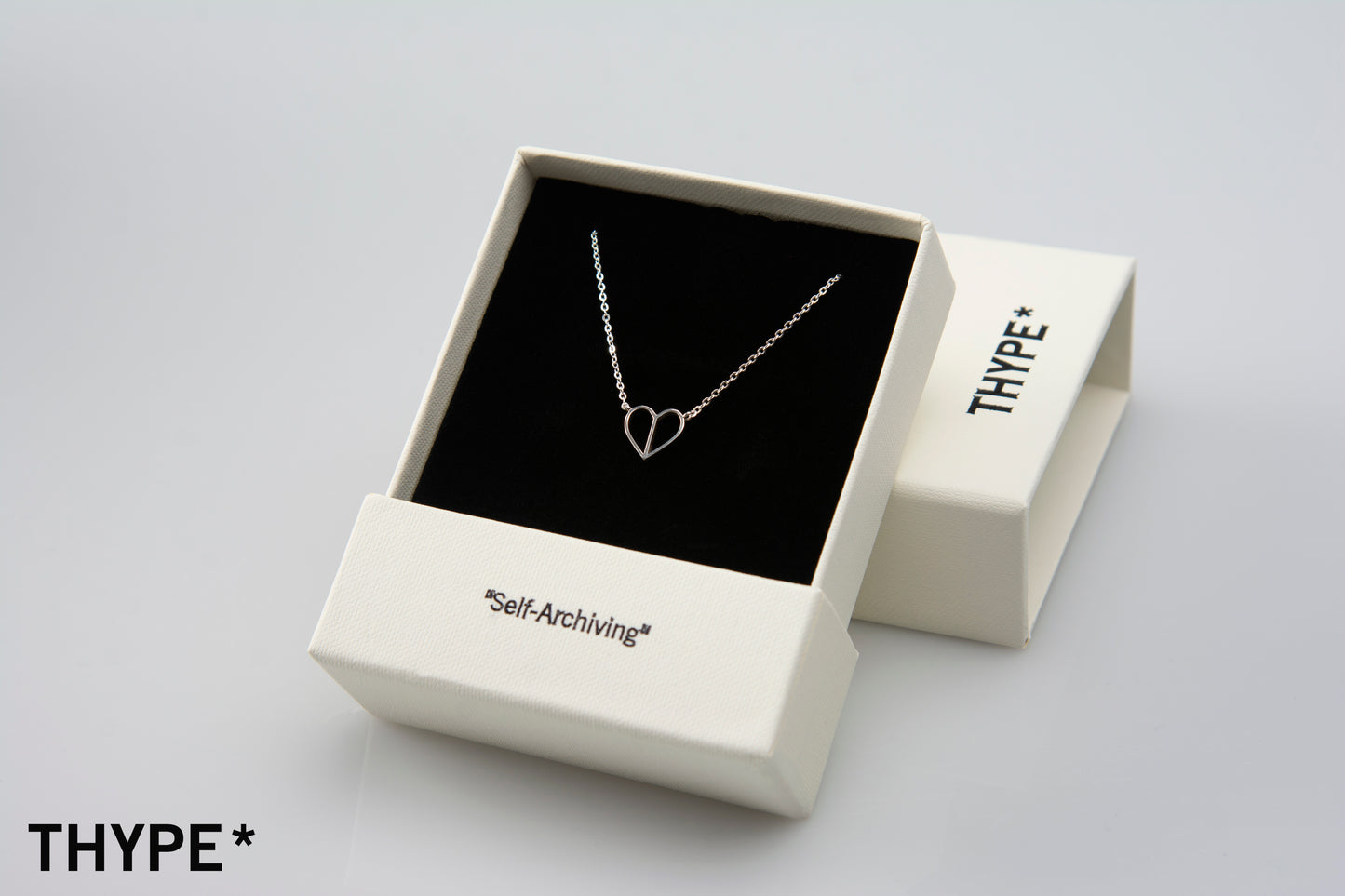 Empty Heart - Silver Necklace - Original Design