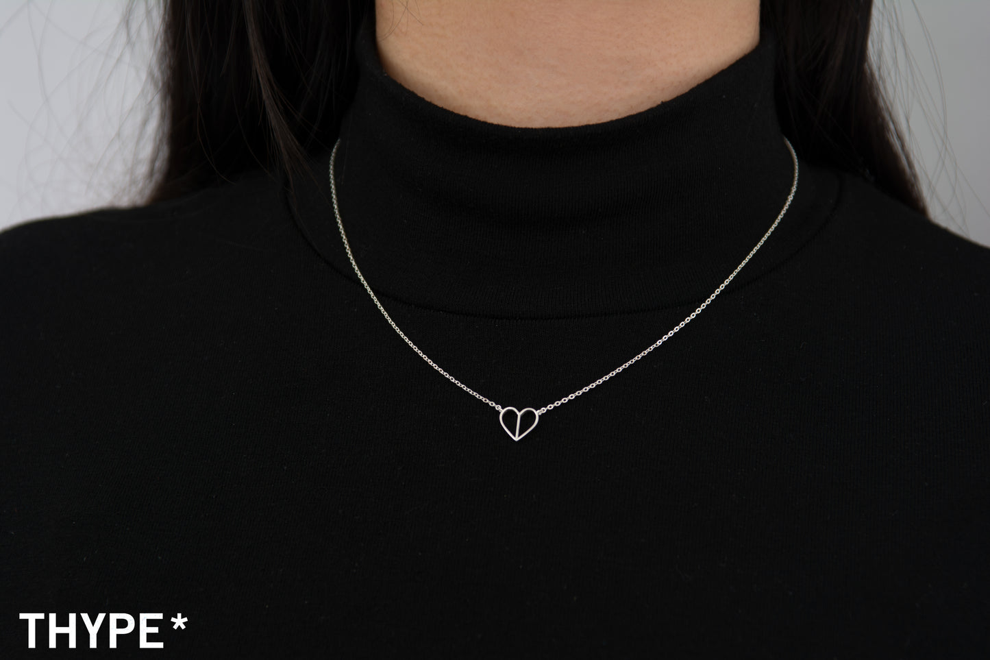 Empty Heart - Silver Necklace - Original Design